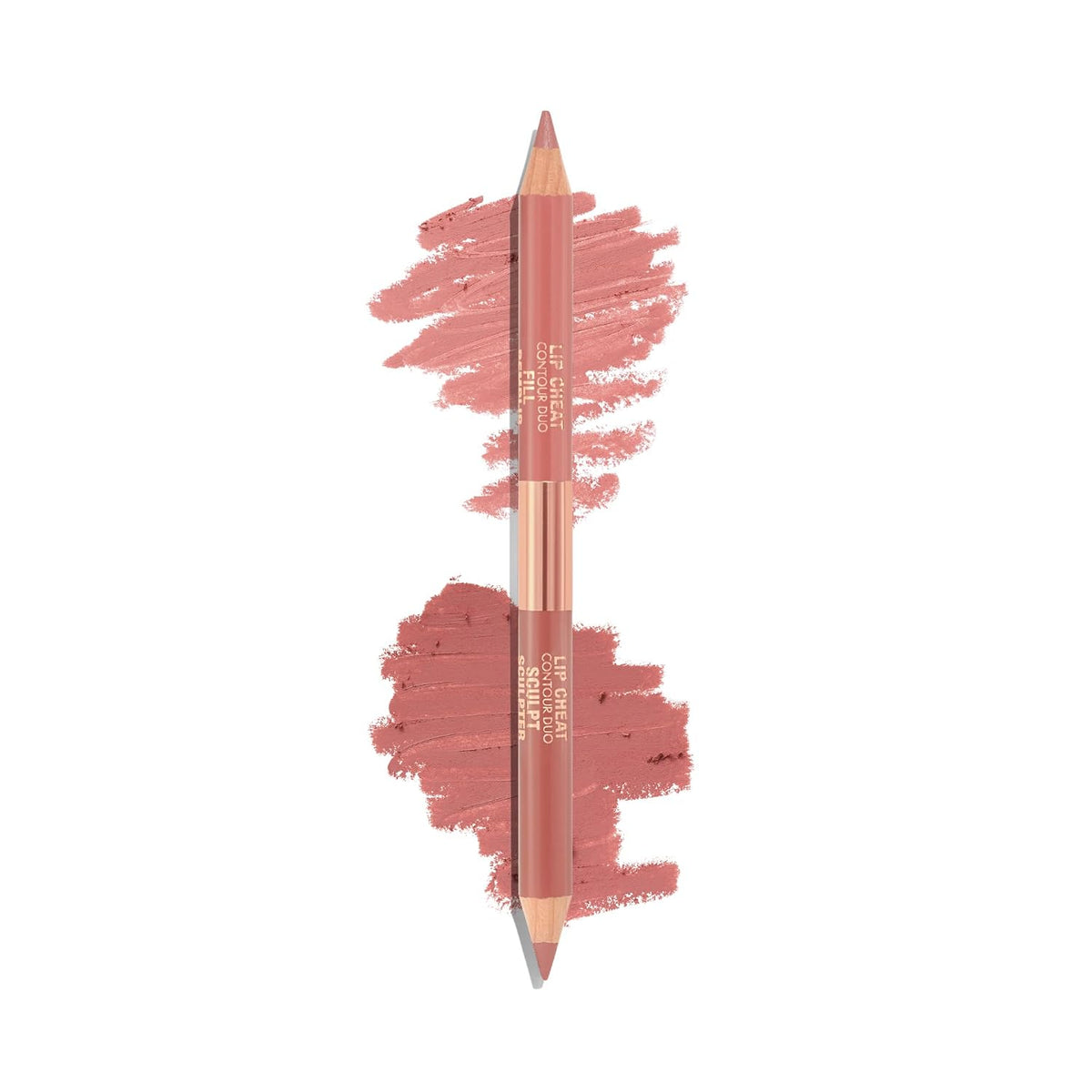 Charlotte Tilbury Lip Cheat Contour Duo - Dual-Sided Lip Liner Pencil to Sculpt & Fill for an Easy Contour Effect - Helps Prevent Lipstick Feathering