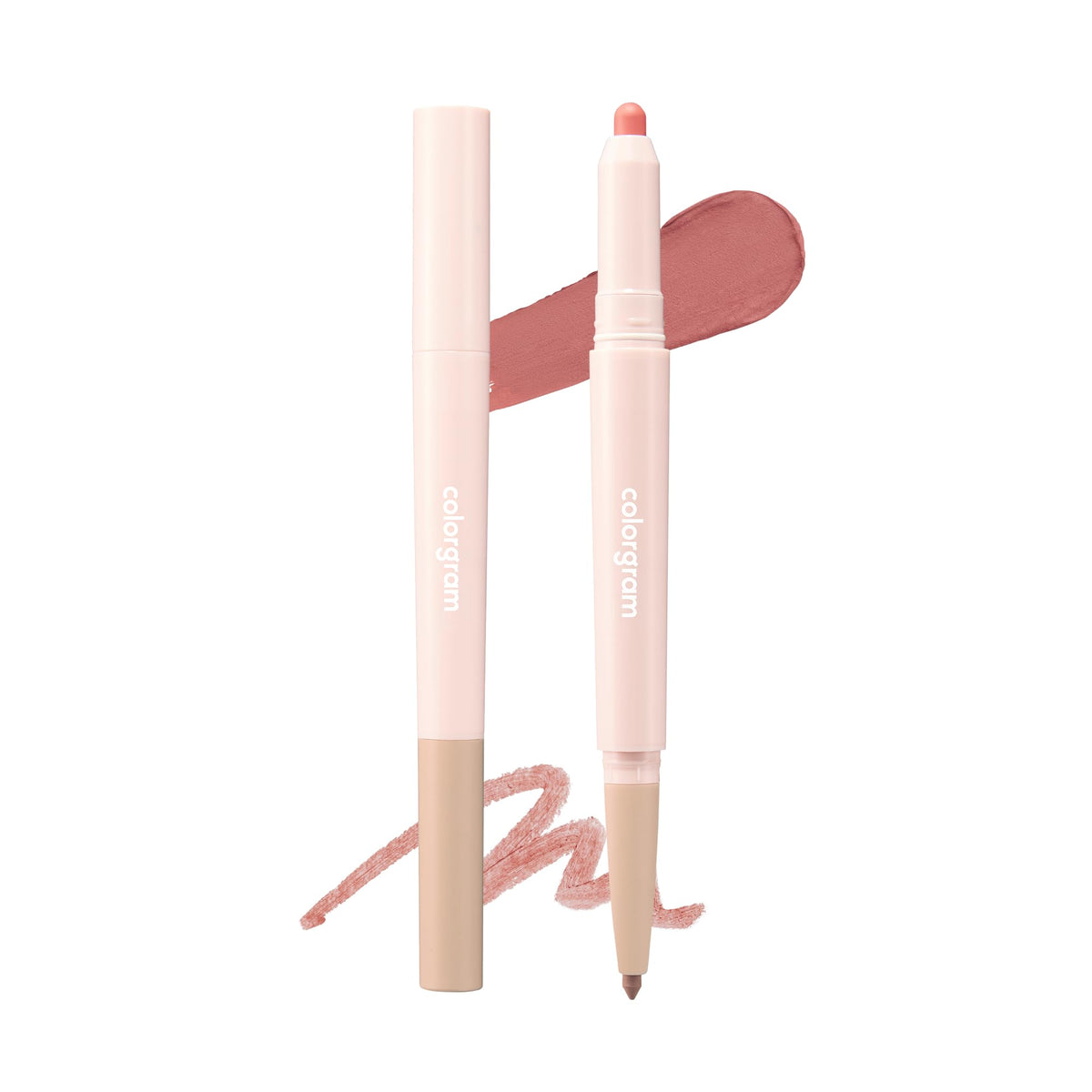 COLORGRAM All In One Over-Lip Maker 02 Cool Pink | Versatile Lip Liner & Contour with Natural Shades, Matte finish, Bigger and Fuller Lips, Plumping effect, Smooth creamy texture