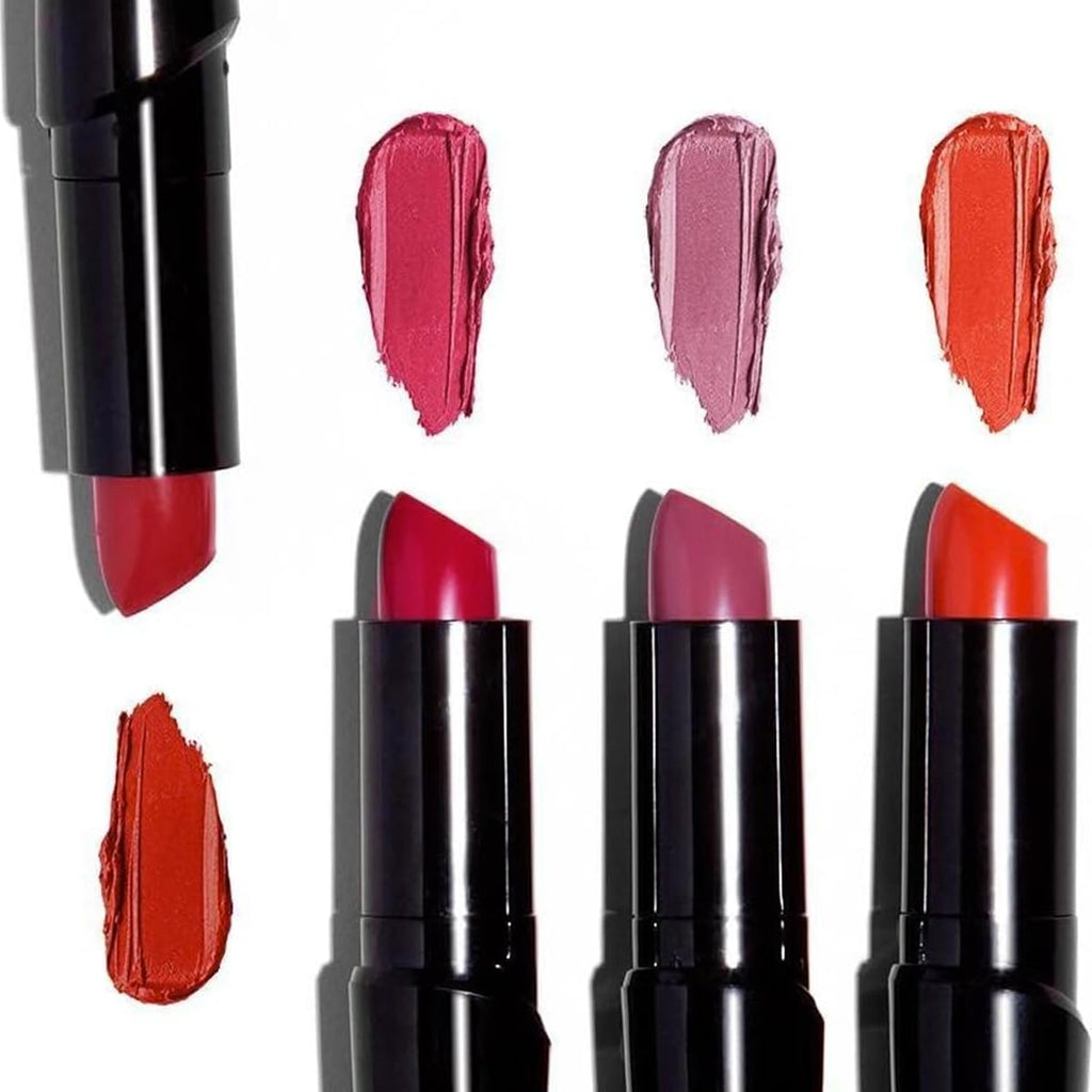wet n wild Silk Finish Lipstick, Hydrating Rich Buildable Lip Color, Formulated with Vitamins A,E, & Macadamia for Ultimate Hydration, Cruelty-Free & Vegan - Just Garnet