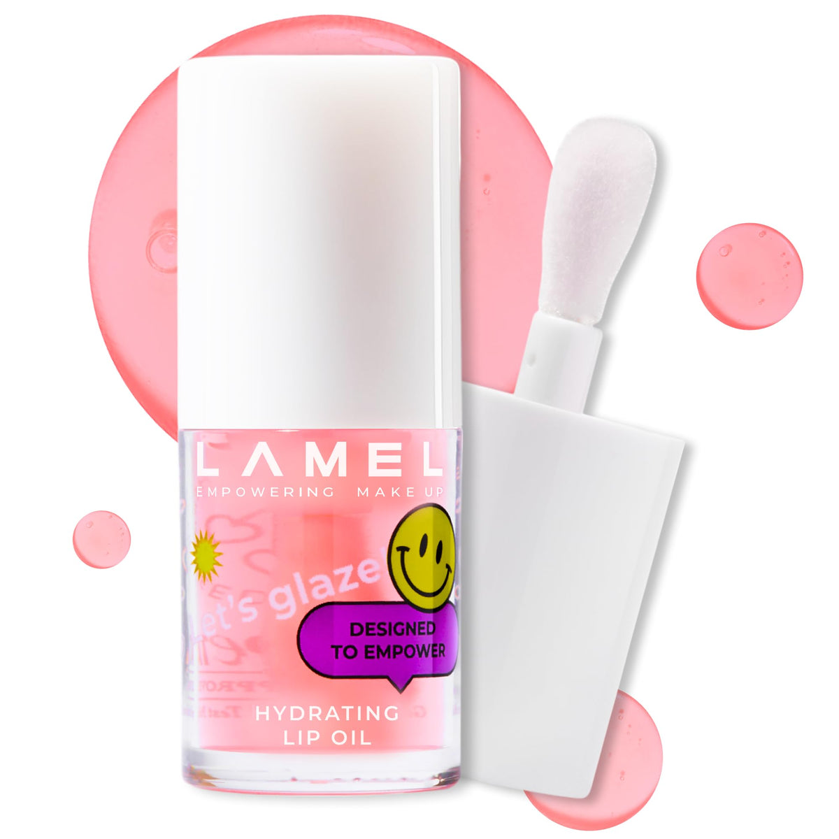 Lamel Hydrating Lip Oil LET`S GLAZE – Chocolate Cookies, 0.13 fl.oz