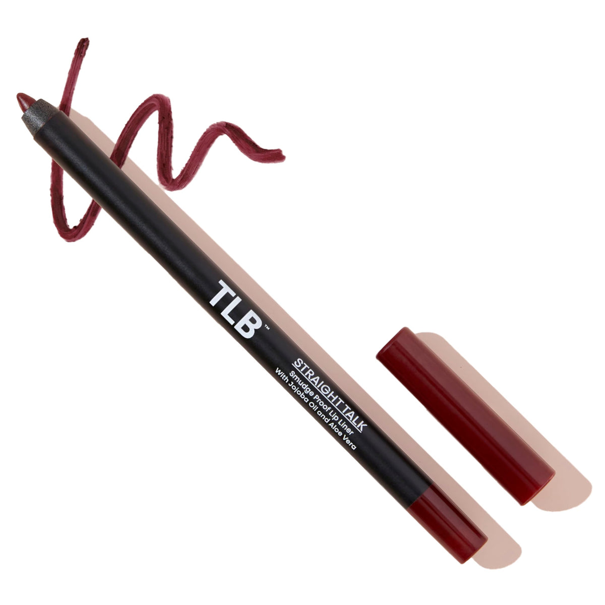 The Lip Bar - Lip Liner, Straight Facts (Dark Brown) - High Pigment & Super Creamy - Smudge Proof & Water Resistant - Jojoba Oil, Aloe Vera, Coconut Oil, & Vitamin E - Vegan & Cruelty Free - .042 oz
