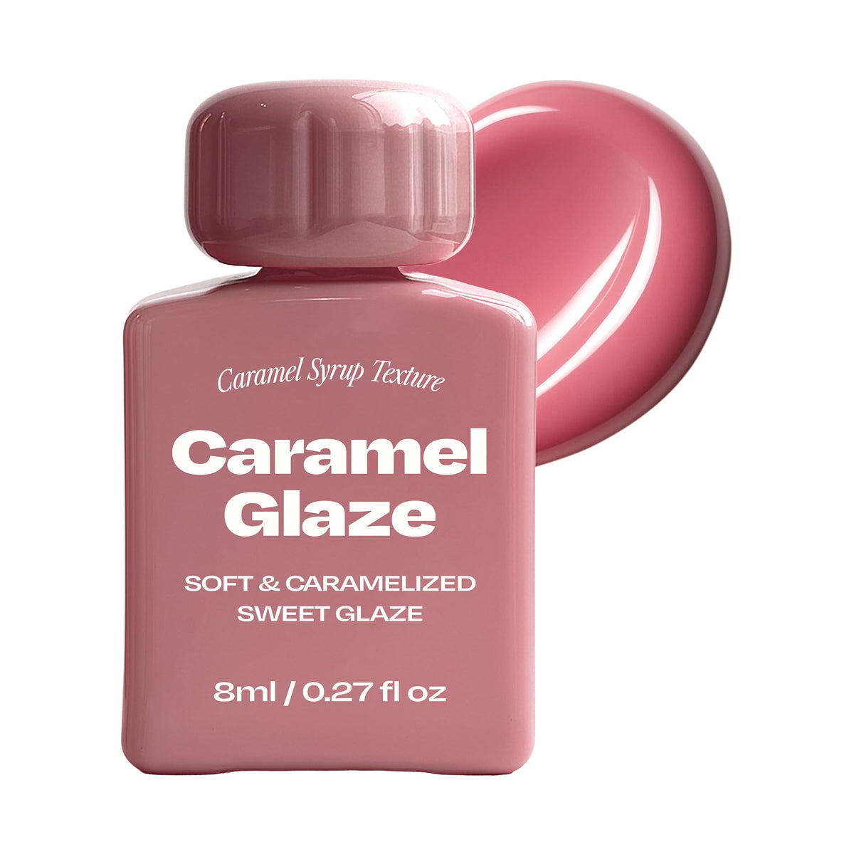 Lip Potion Caramel Glaze Tint | K-Beauty Full-Coverage High-Gloss Lip Tint | Syrupy Shine, Non-Sticky & Long-Lasting | 10 Shades (No.3 Salted Pink)