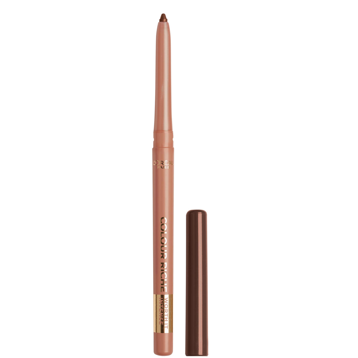 L'Oreal Paris Colour Riche Lip Liner Pencil, Creamy Lip Liner with Omega 3 and Vitamin E, 782 Toffee To Be (Warm Deep Brown)