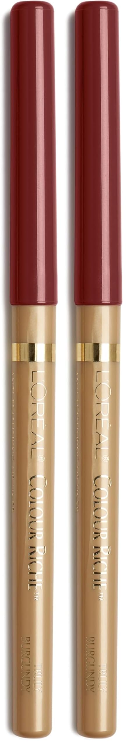L'Oreal Paris Colour Riche Lip Liner Pencil, Creamy Lip Liner with Omega 3 and Vitamin E, 782 Toffee To Be (Warm Deep Brown)