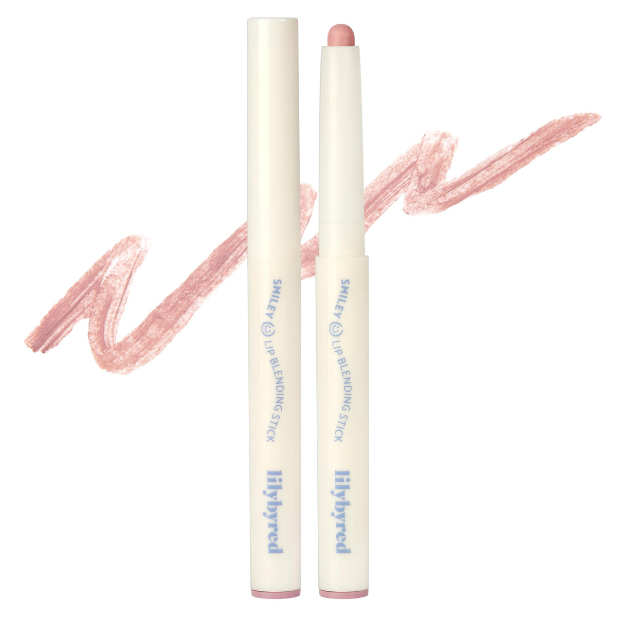 lilybyred Smiley Lip Blending Stick | Korean 3-in-1 Lip Liner, Natural Lip Contour & Definition, Velvety Matte Finish, Soft Blur Effect, Smooth Glide, Easy to Blend, 0.028 oz (03 Be Happy with me)