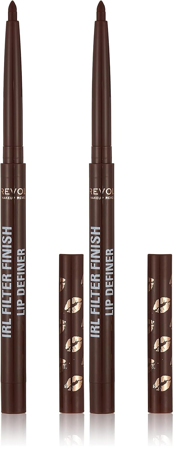 Revolution Beauty London, IRL Filter Finish Lip Definer, Americano Brown