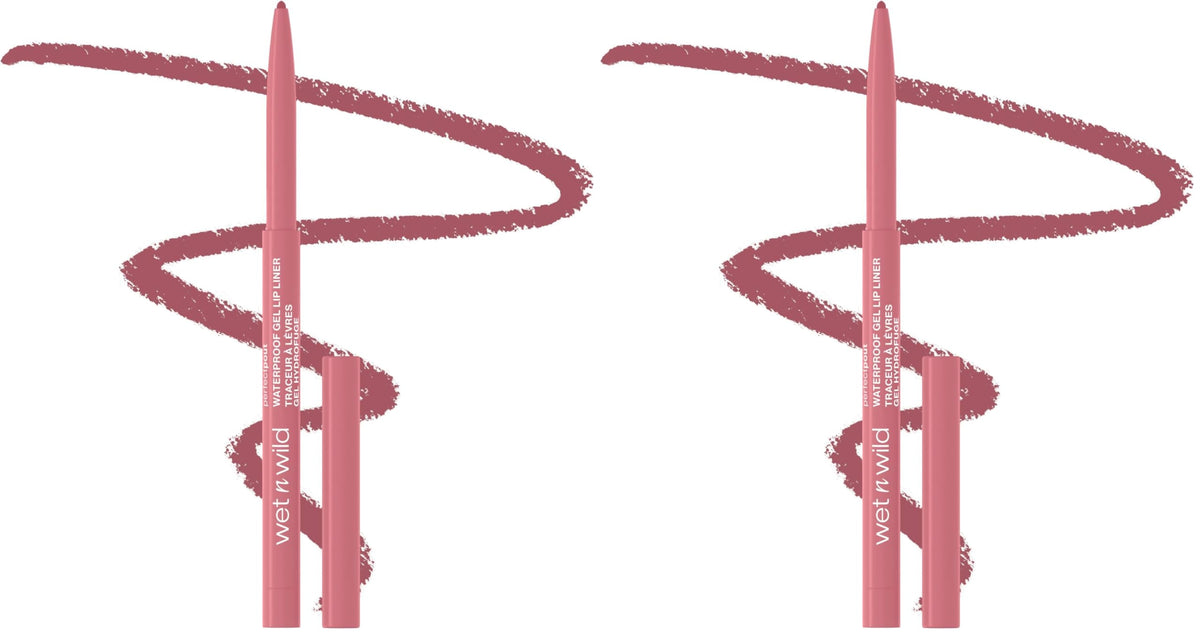 wet n wild Lip Liner Perfect Pout Matte Retractable Gel Lip Liner Pencil, Plum Together
