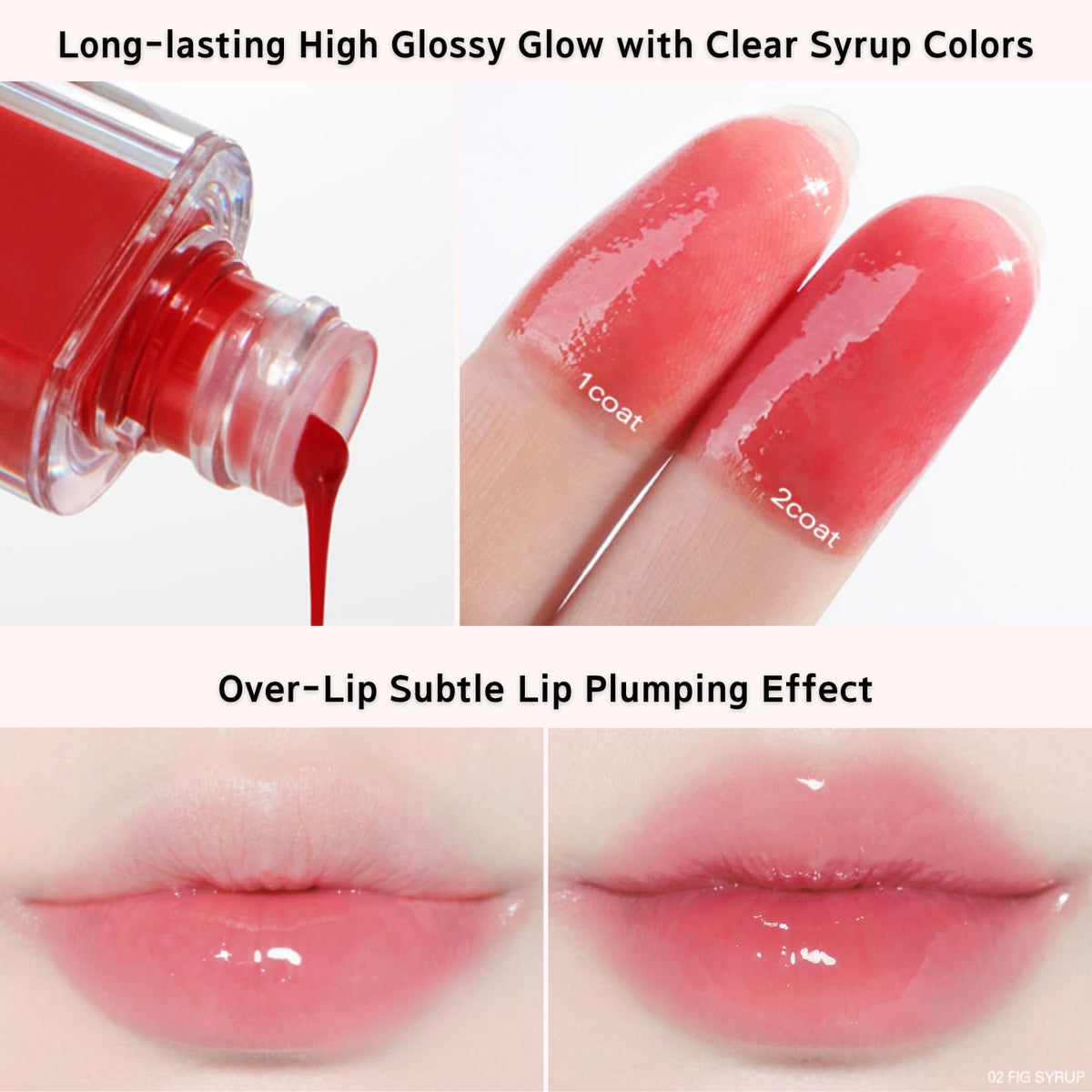 BBIA Over Glaze Lip Gloss, Plumping Volumizing Tint, 06 PEANUT SYRUP