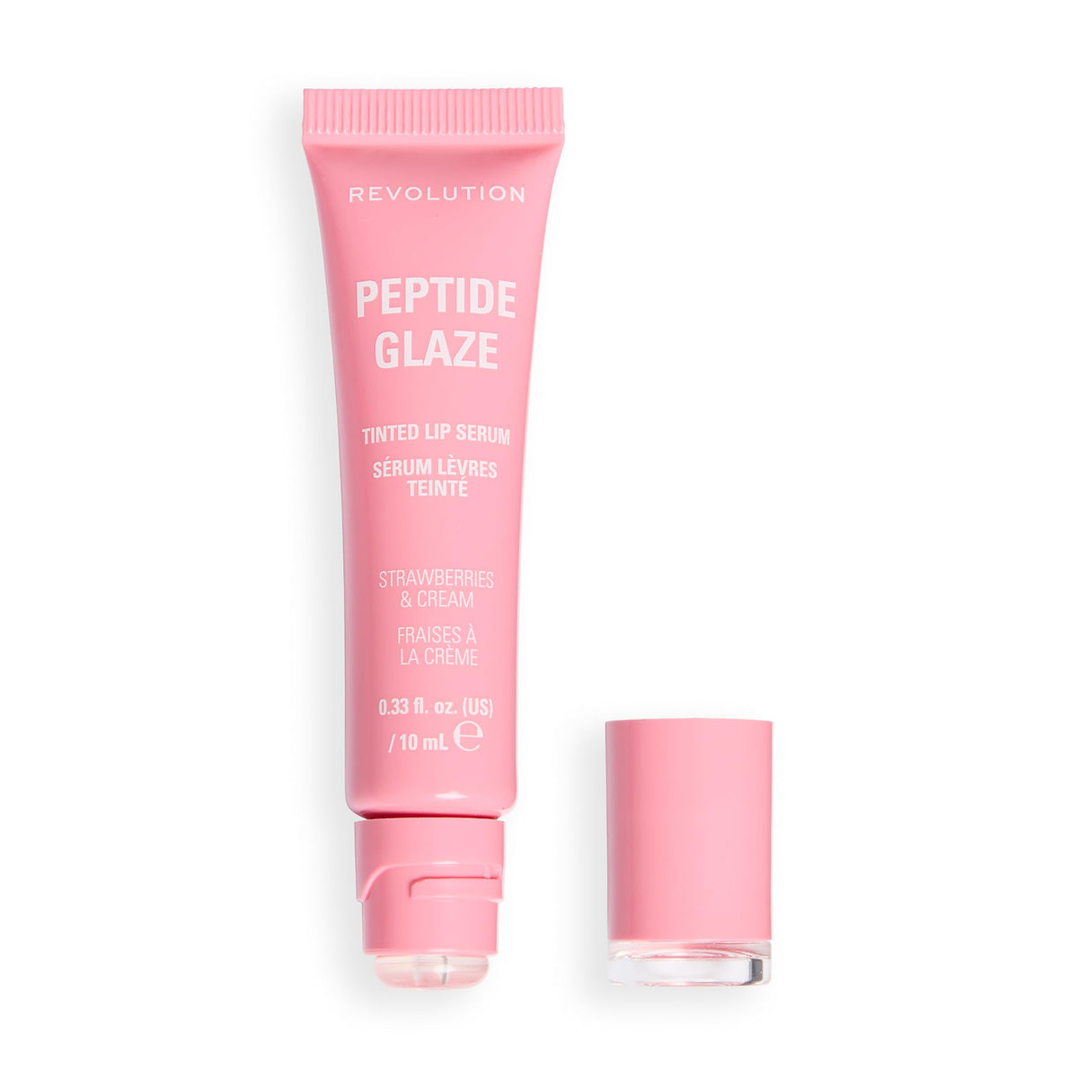Revolution Peptide Glaze Tinted Lip Serum, Cinnamon Roll