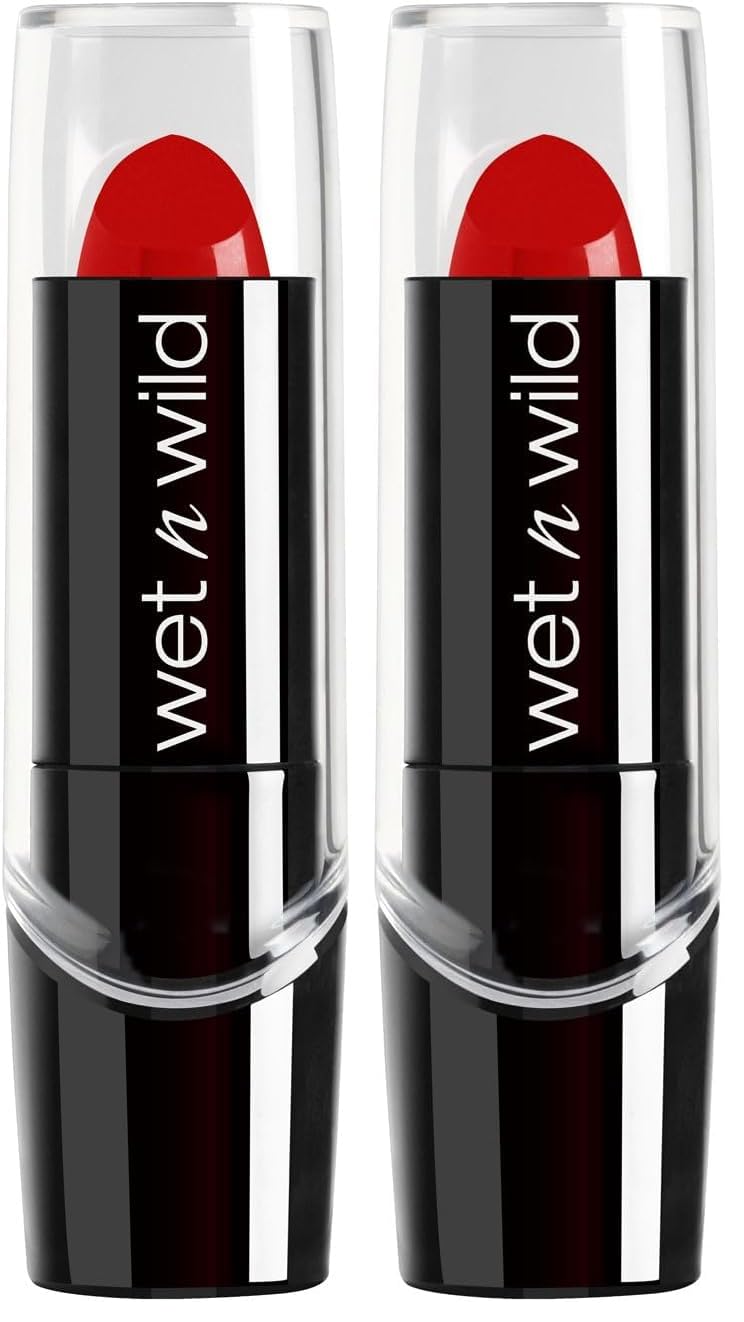 wet n wild Silk Finish Lipstick, Hydrating Rich Buildable Lip Color, Formulated with Vitamins A,E, & Macadamia for Ultimate Hydration, Cruelty-Free & Vegan - Just Garnet
