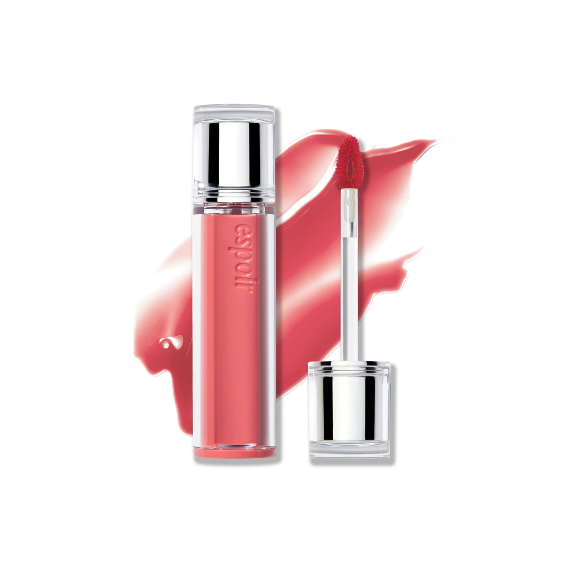 Espoir Couture Lip Tint Glaze #17 Ginger Peach | Volumizing Lip Stain with Juicy Texture, Long-Lasting & Vibrant Colors, Moisturizing & Hydrating, Glossy Formula, Vegan, Korean Makeup, 0.14 oz