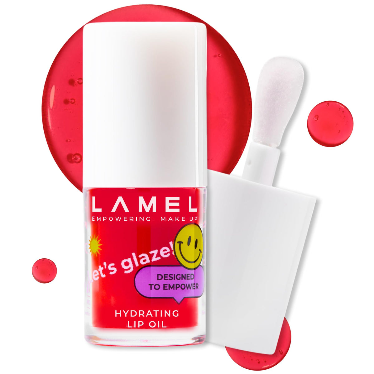 Lamel Hydrating Lip Oil LET`S GLAZE – Chocolate Cookies, 0.13 fl.oz