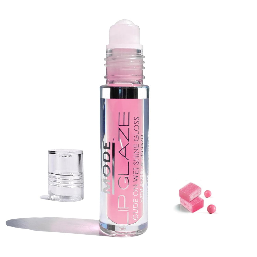 MODE Lip Glaze Bubble Gum Flavored Lip Gloss Hydrating Sheer Wet Shine