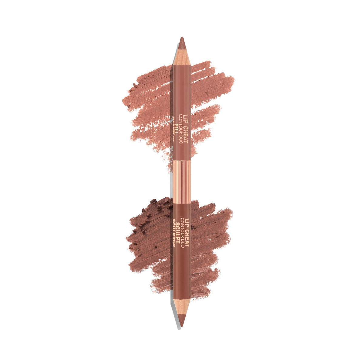 Charlotte Tilbury Lip Cheat Contour Duo - Dual-Sided Lip Liner Pencil to Sculpt & Fill for an Easy Contour Effect - Helps Prevent Lipstick Feathering