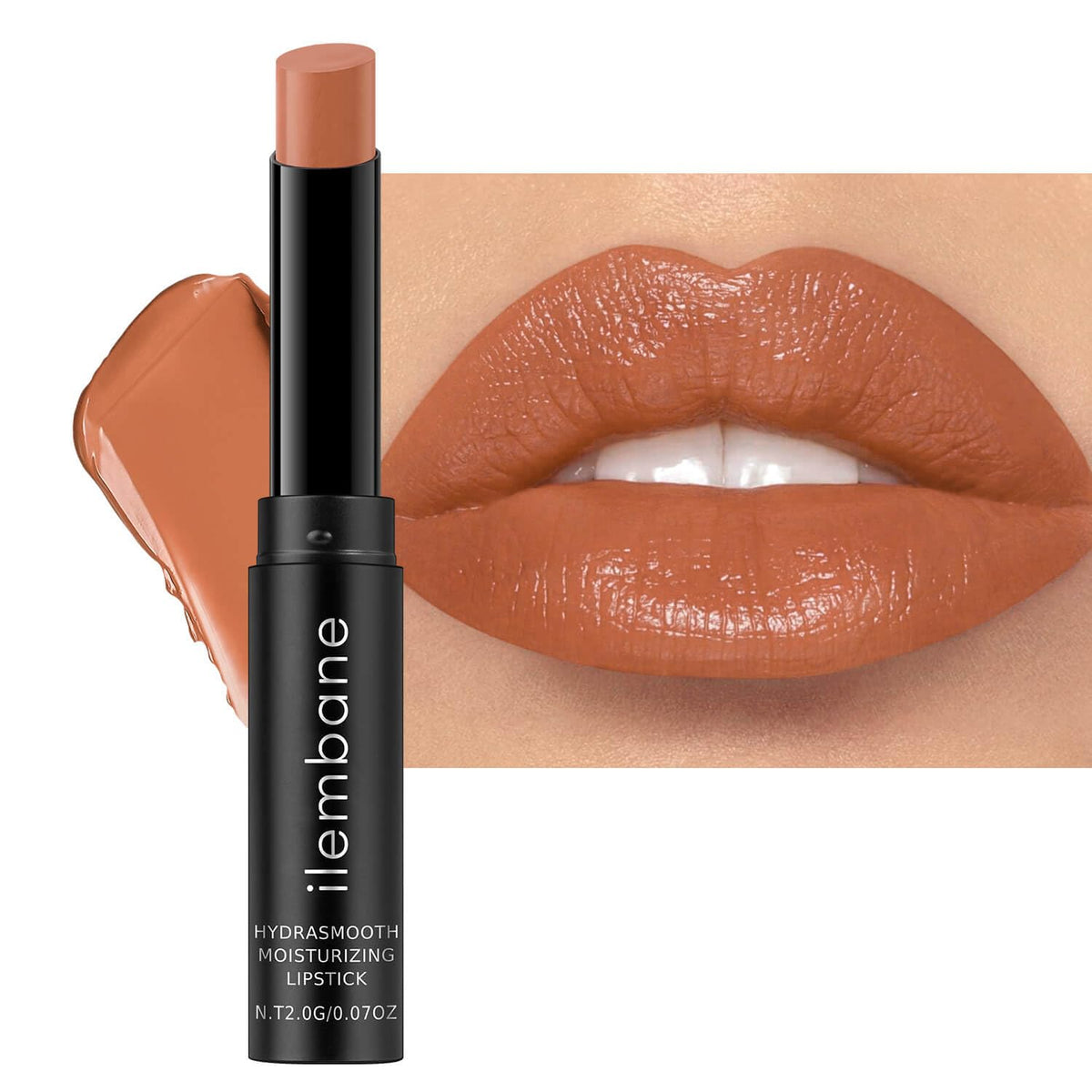 Cocoa Brown Hydrating Lipstick, Glossy Tinted Lip Balm - Cocoa
