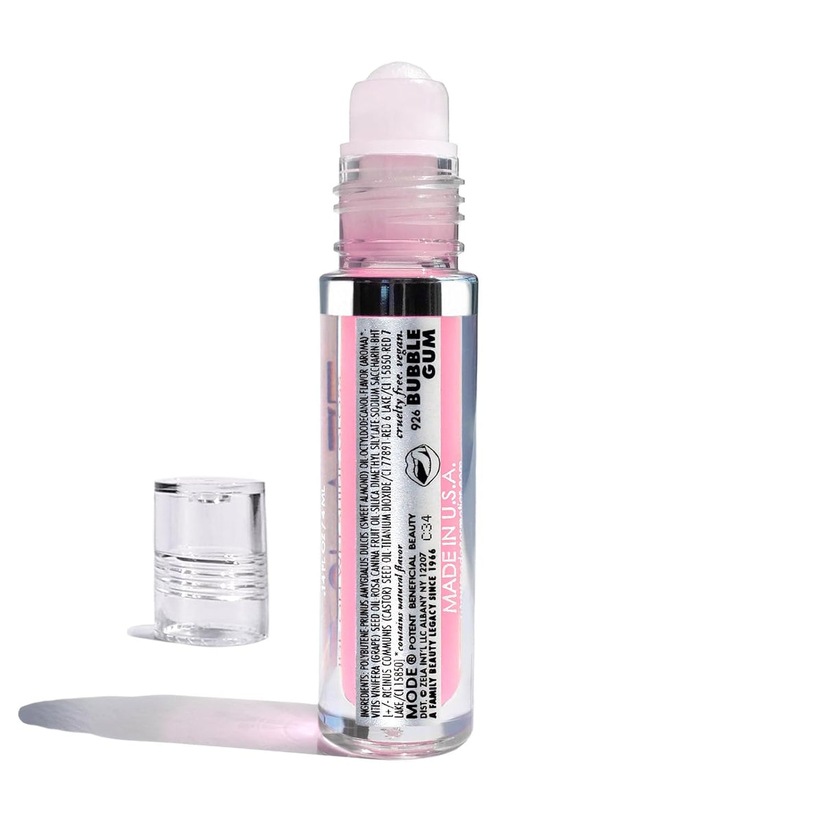 MODE Lip Glaze Bubble Gum Flavored Lip Gloss Hydrating Sheer Wet Shine