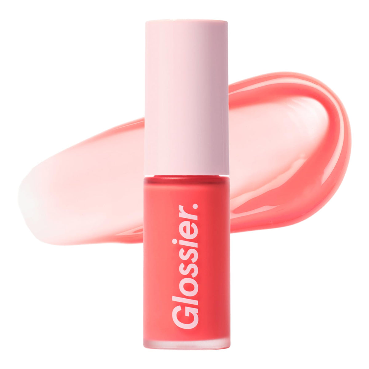 Glossier Lip Glaze Cooling Lip Oil, Chilly Cool Baby Pink