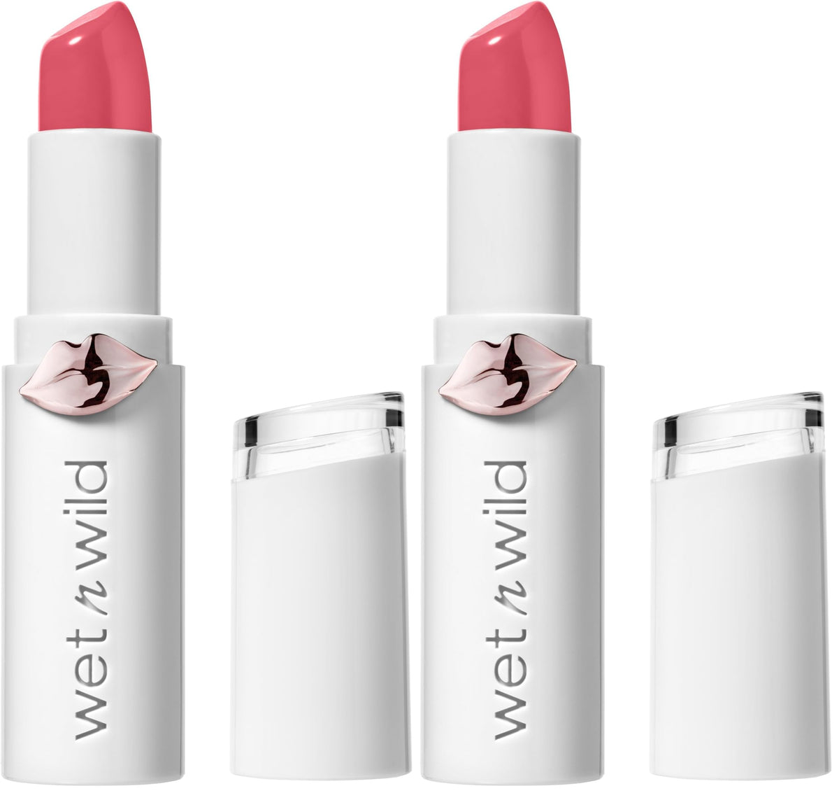 wet n wild Mega Last High-Shine Lipstick Lip Color, Infused with Seed Oils For a Nourishing High-Shine, Buildable & Blendable Creamy Color, Cruelty-Free & Vegan - Rosé And Slay