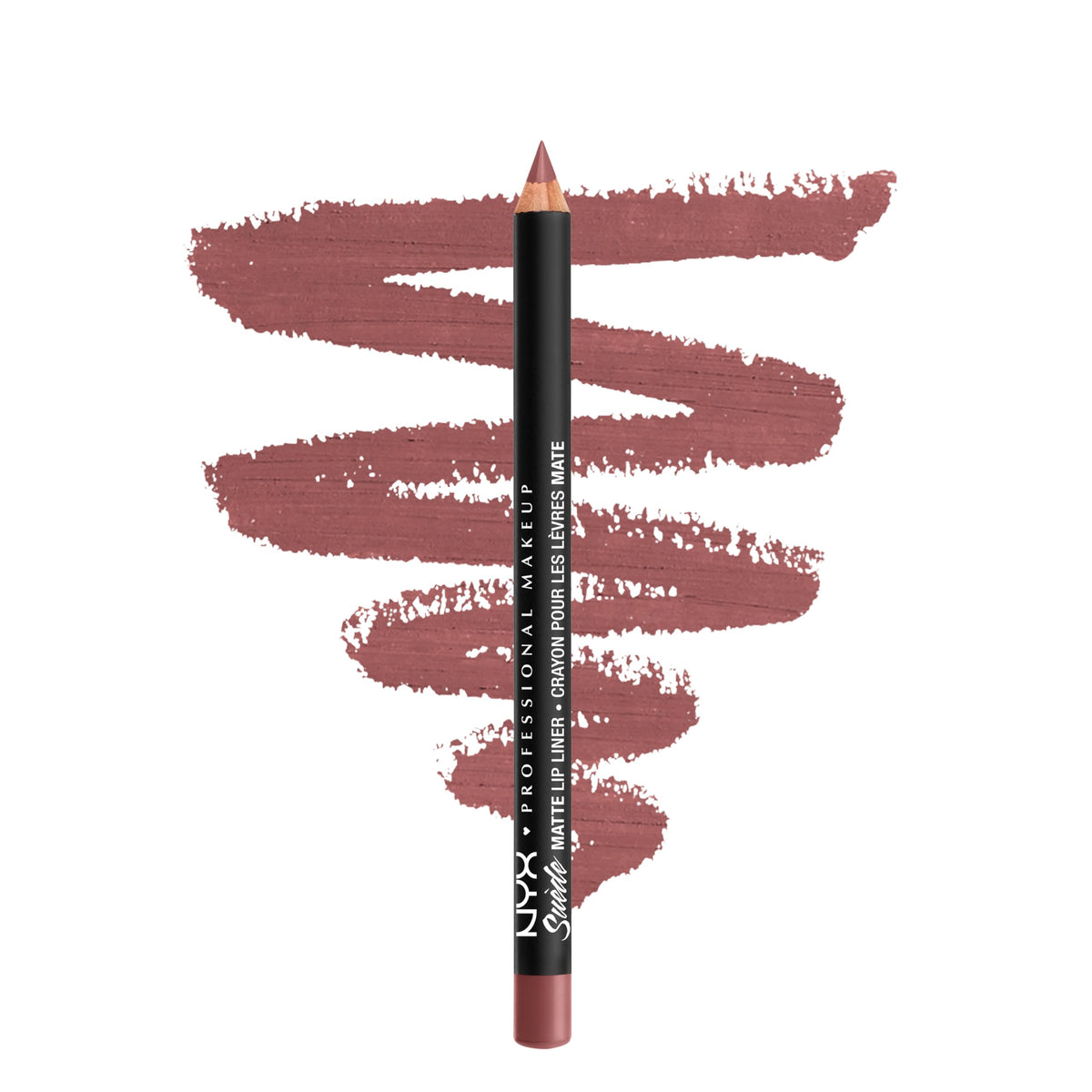 NYX PROFESSIONAL MAKEUP Suede Matte Lip Liner, Velvety-Smooth, Long-Lasting Formula For A Defined Lip Makeup Look - Cold Brew (Brown)