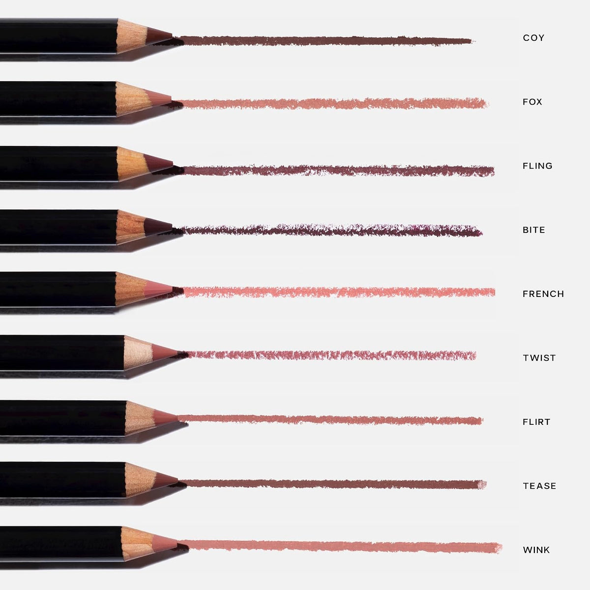 Saie Lip Liner 101 - Lip Pencil Made with a Creamy, Soft Matte Formula for a Naturally Framed or Fully Filled Look - Supercharged with Shea Butter & Jojoba Oil - Flirt (.05 oz)