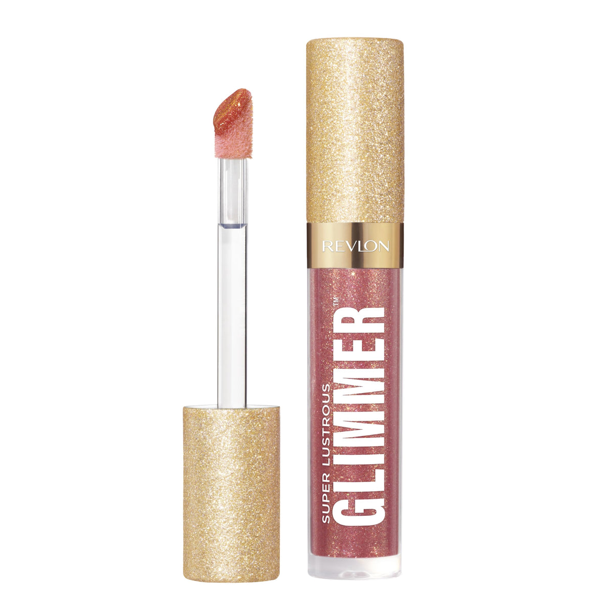 REVLON Super Lustrous Glimmer Gloss, 001 Diamond Drama, 0.13 fl oz