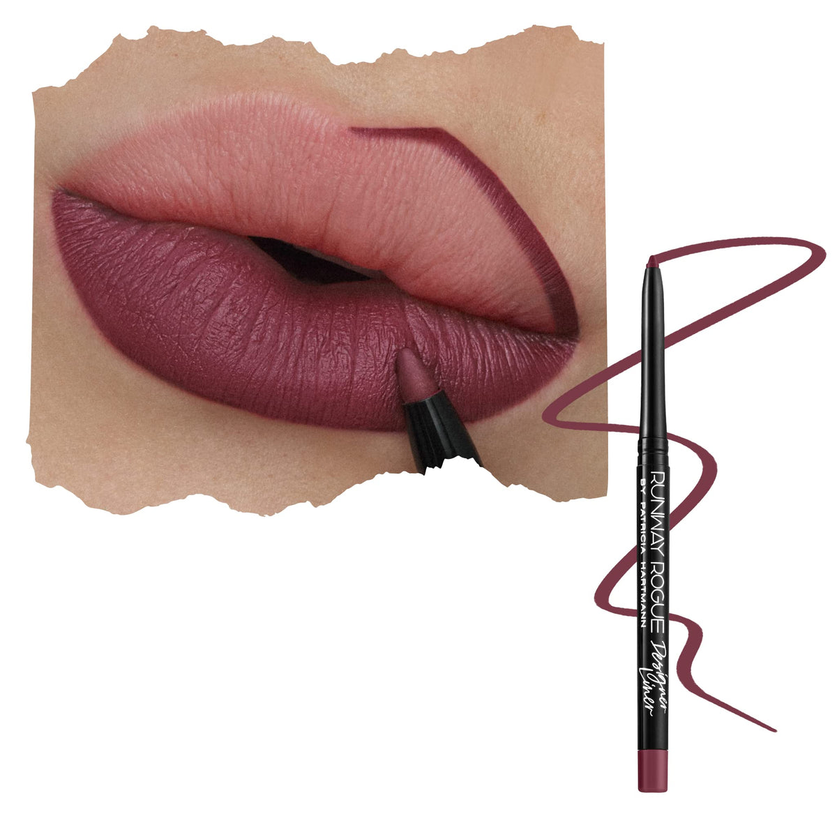 Runway Rogue Matte Lip Liner Pencil with Sharpener, ‘Trendsetter’