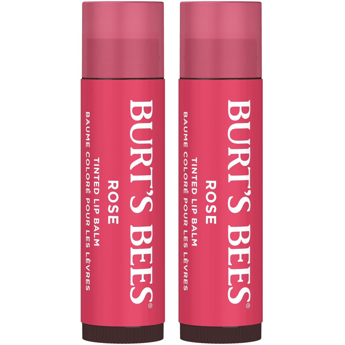 Burt's Bees Lip Tint Balm, Fiery Red Dahlia, 0.15 oz., 2 Tubes