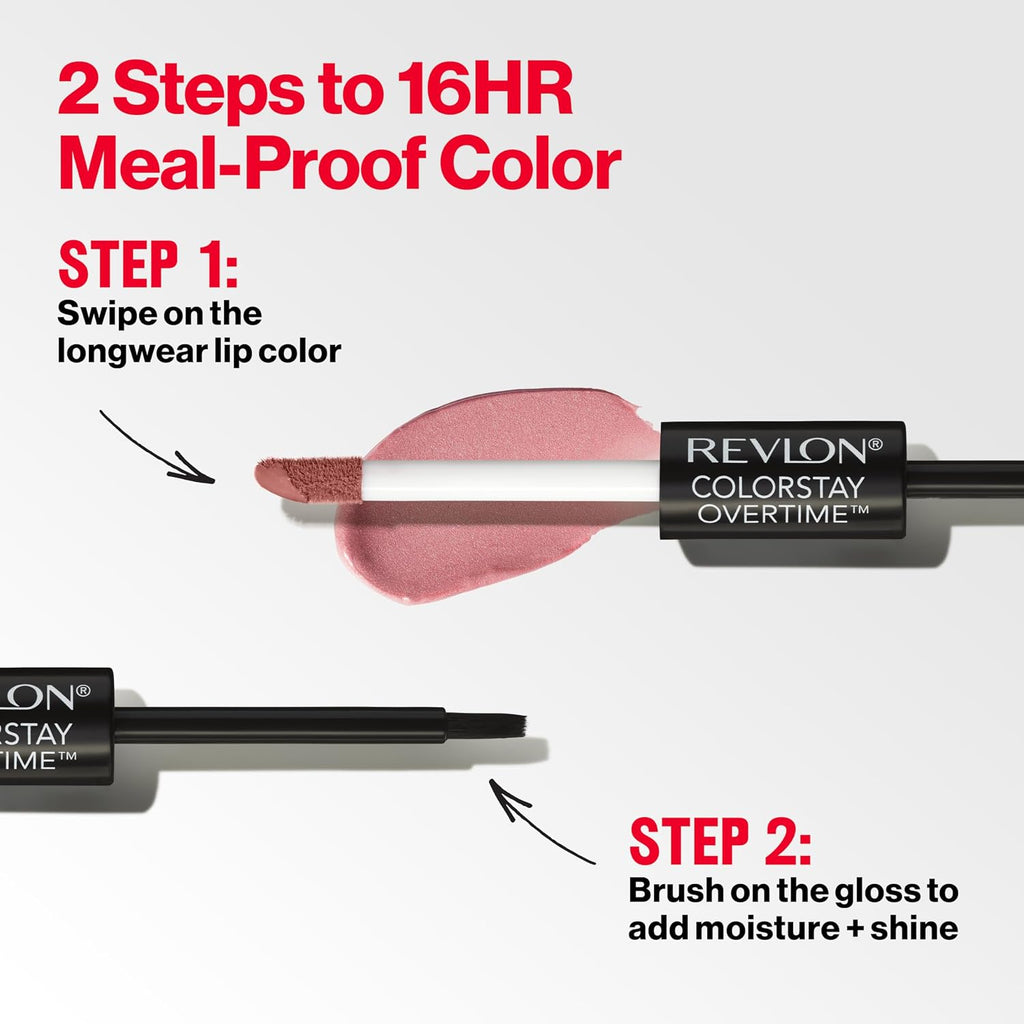 Revlon ColorStay Overtime Lipcolor, 005 Infinite Raspberry, 0.07 fl oz