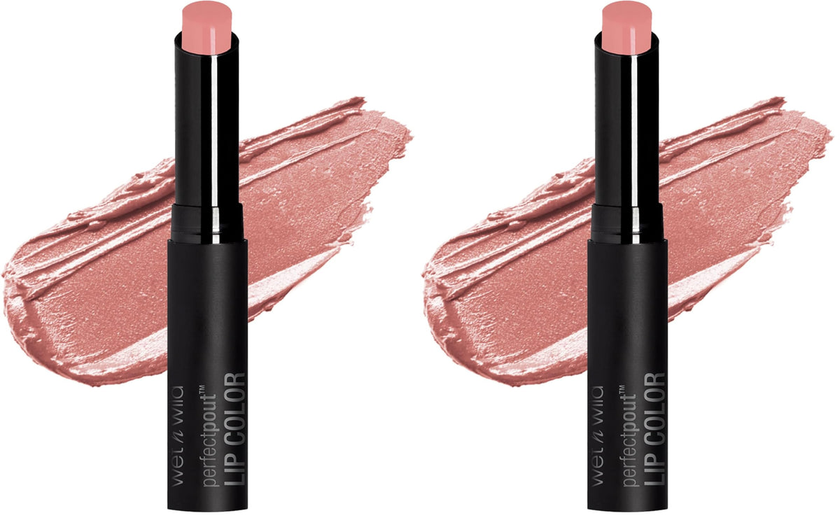 wet n wild Perfect Pout Lipstick, Dark Red My Blackberry Broke, Vegan | Gluten-Free | Cruelty-Free | Lip Color, Lip Color