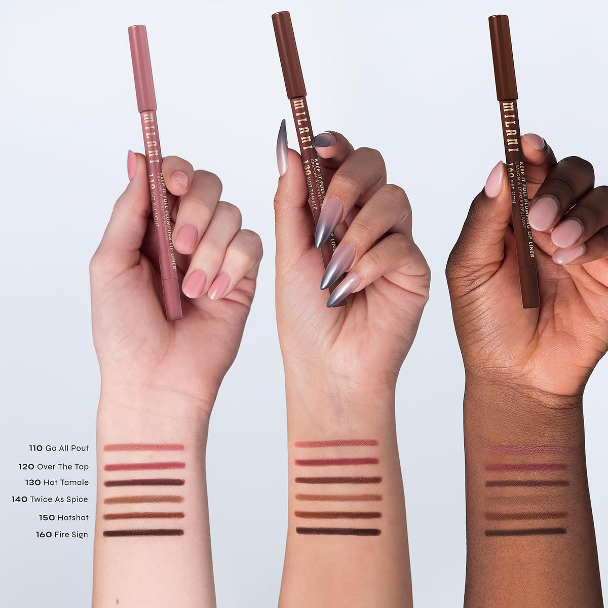 Milani Keep It Full Plumping Lip Liner - Long-Lasting Makeup - Hotshot