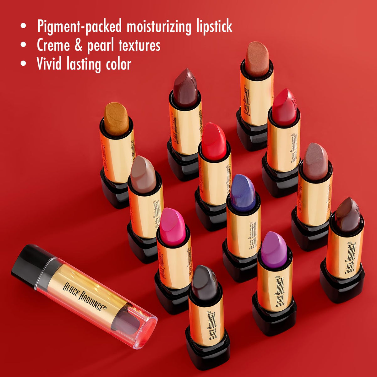 Black Radiance Perfect Tone Lipstick Lip Color, Copper Glow, 0.13 Oz