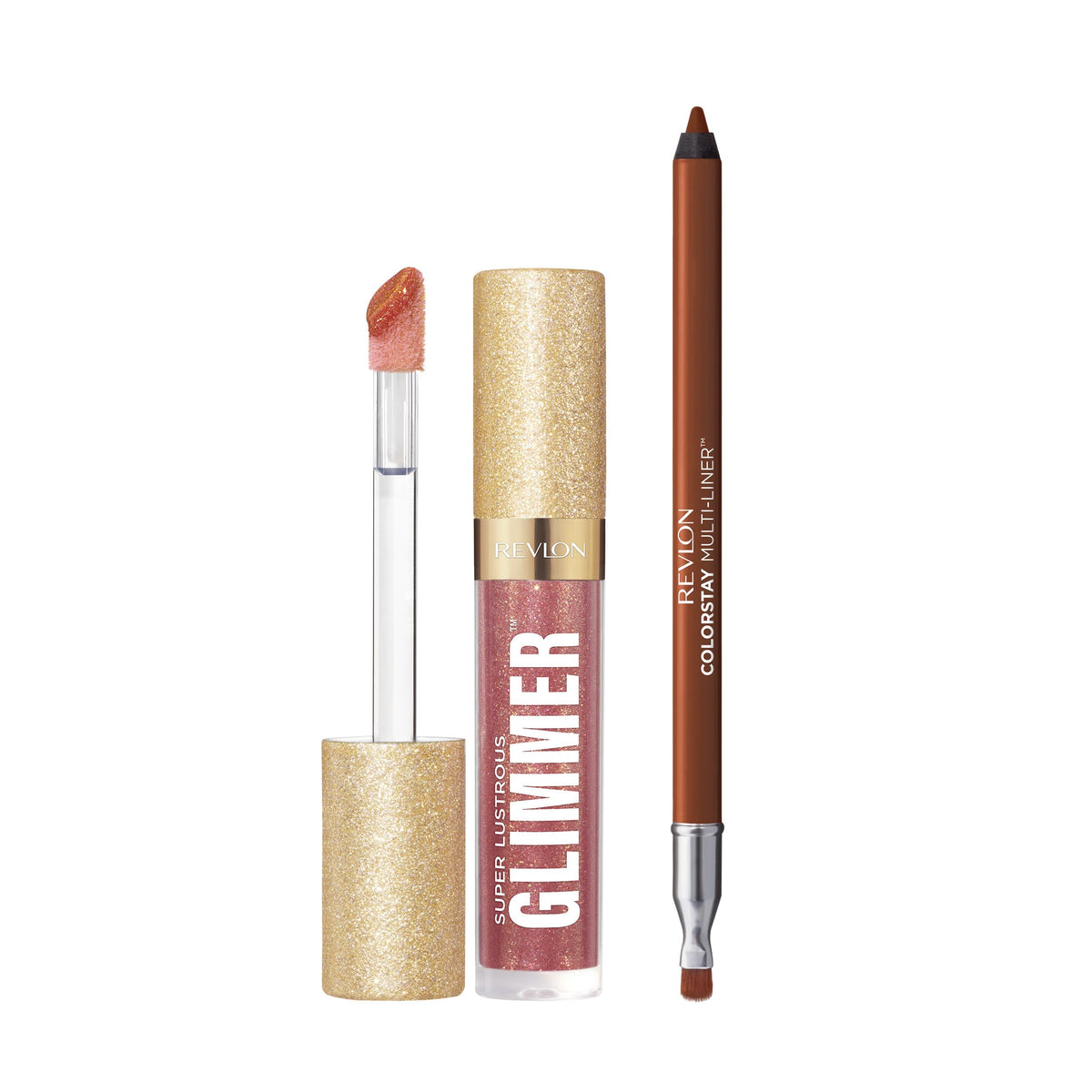 REVLON Super Lustrous Glimmer Gloss, 001 Diamond Drama, 0.13 fl oz