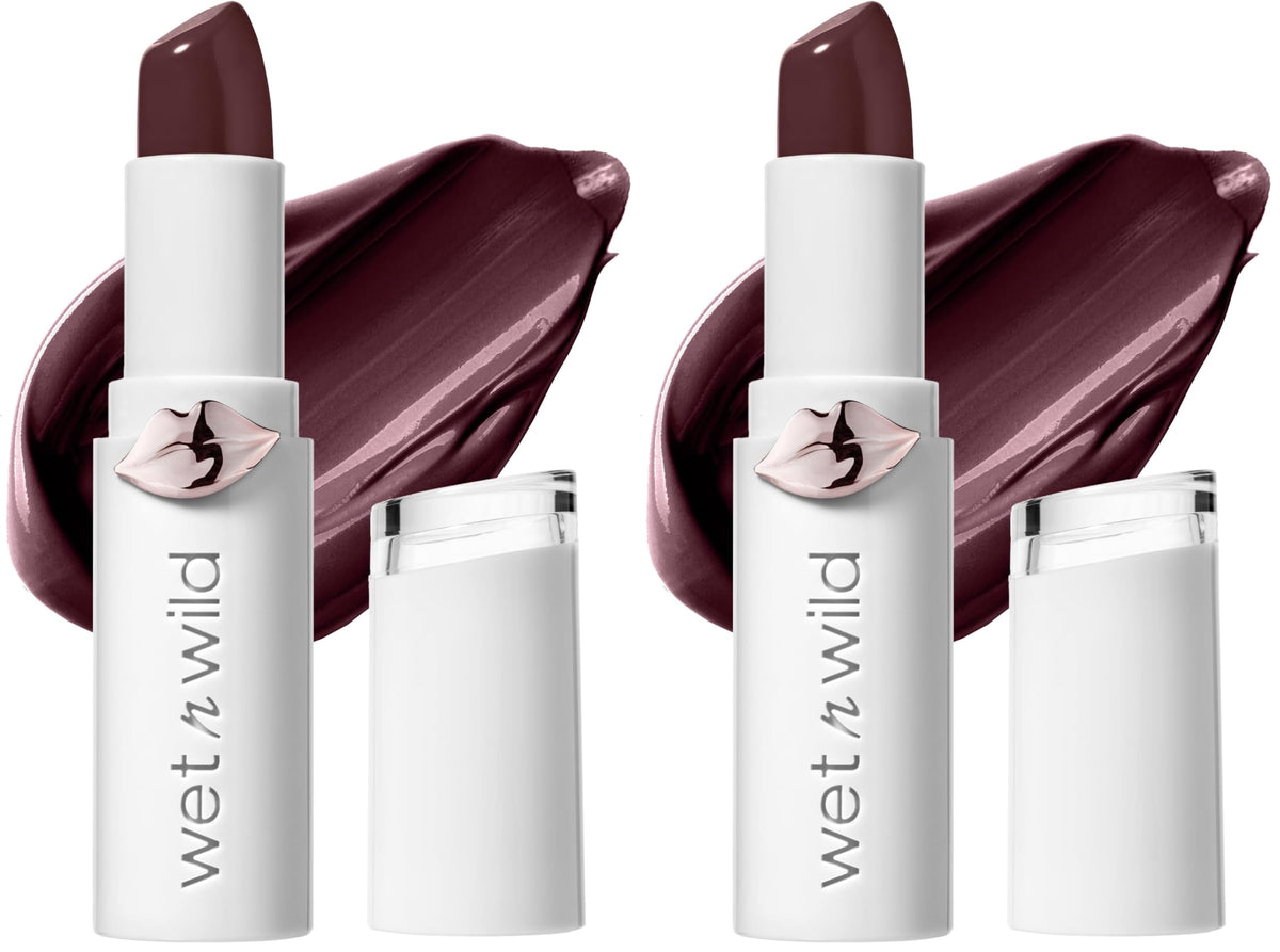 wet n wild Mega Last High-Shine Lipstick Lip Color, Infused with Seed Oils For a Nourishing High-Shine, Buildable & Blendable Creamy Color, Cruelty-Free & Vegan - Rosé And Slay