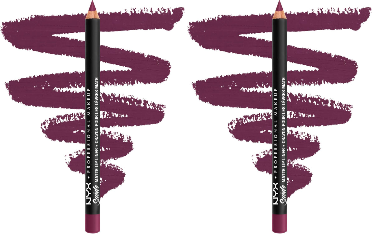 NYX PROFESSIONAL MAKEUP Suede Matte Lip Liner, Velvety-Smooth, Long-Lasting Formula For A Defined Lip Makeup Look - Cold Brew (Brown)