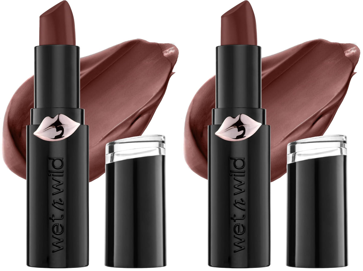 wet n wild Mega Last Matte Lip Color, Semi Matte Hyaluronic Acid Infused, Long Lasting Full Coverage for a Nourishing Pout, Cruelty-Free & Vegan - Bare it All