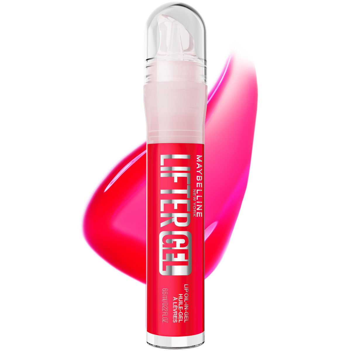 MAYBELLINE Lifter Oil-in-Gel Lip Gloss for Glassy, Bouncy Shine, Hydrating, Tinted Lip Balm and Moisturizer with Hyaluronic Acid and Passionfruit Oil, Mintini (Crystal Clear)