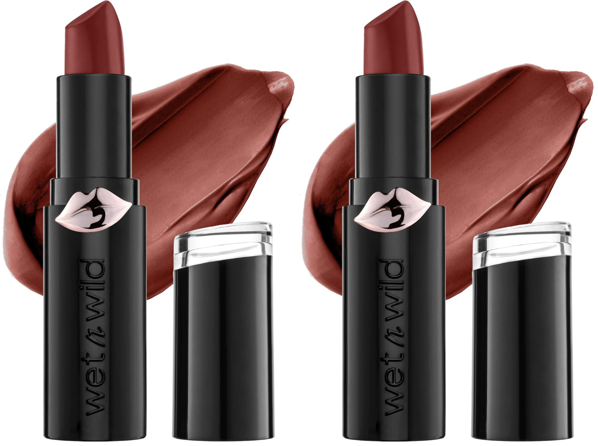 wet n wild Mega Last Matte Lip Color, Semi Matte Hyaluronic Acid Infused, Long Lasting Full Coverage for a Nourishing Pout, Cruelty-Free & Vegan - Bare it All