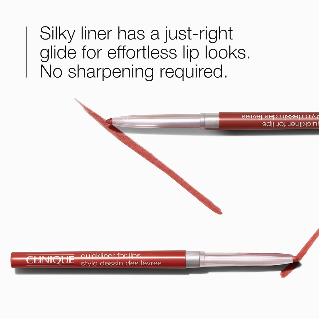 Clinique Long Lasting Quickliner Lip Liner | Non-Drying + No Sharpening | Available in 19 Shades | Now In Black Honey, Pink & Nude Honey