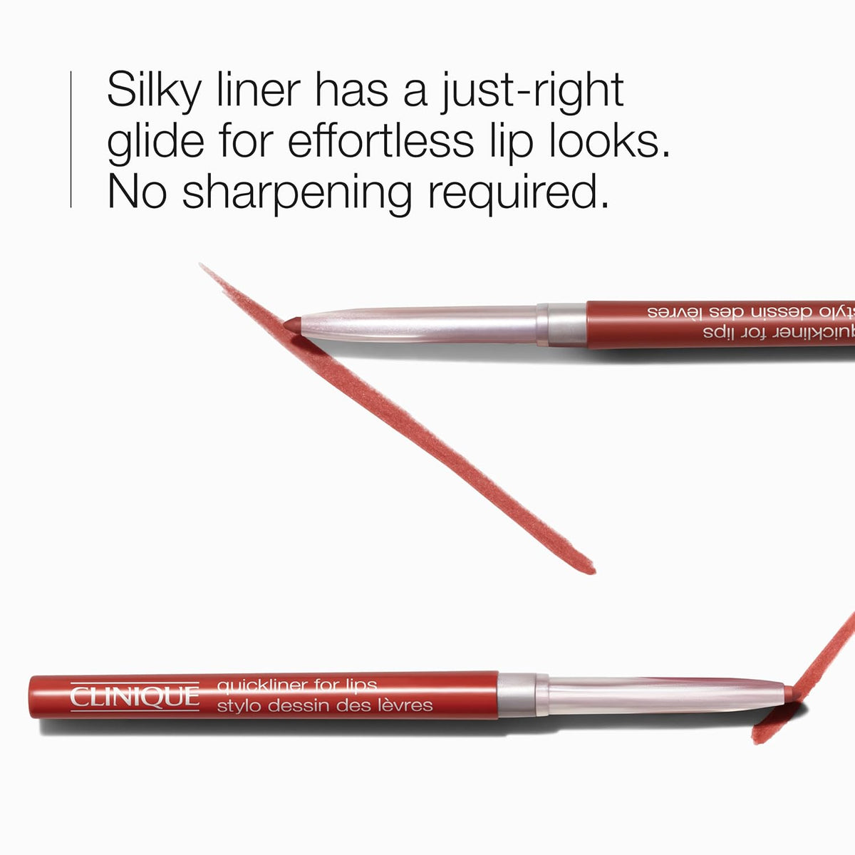 Clinique Long Lasting Quickliner Lip Liner | Non-Drying + No Sharpening | Available in 19 Shades | Now In Black Honey, Pink & Nude Honey
