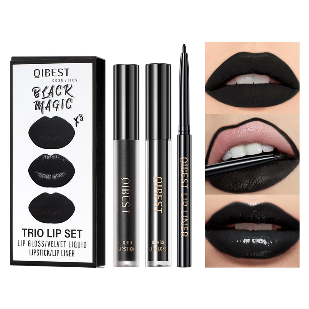 QiBest 12Pcs Creamy Lipstick Lip Liner Set, Pigmented Liner Pencils with Fine Tip for Shaping & Sculpting Lips, Matte Lipliner Lipsticvks Pack Makeup Gift Kit for Women & Girls, Long Lasting for 24hrs