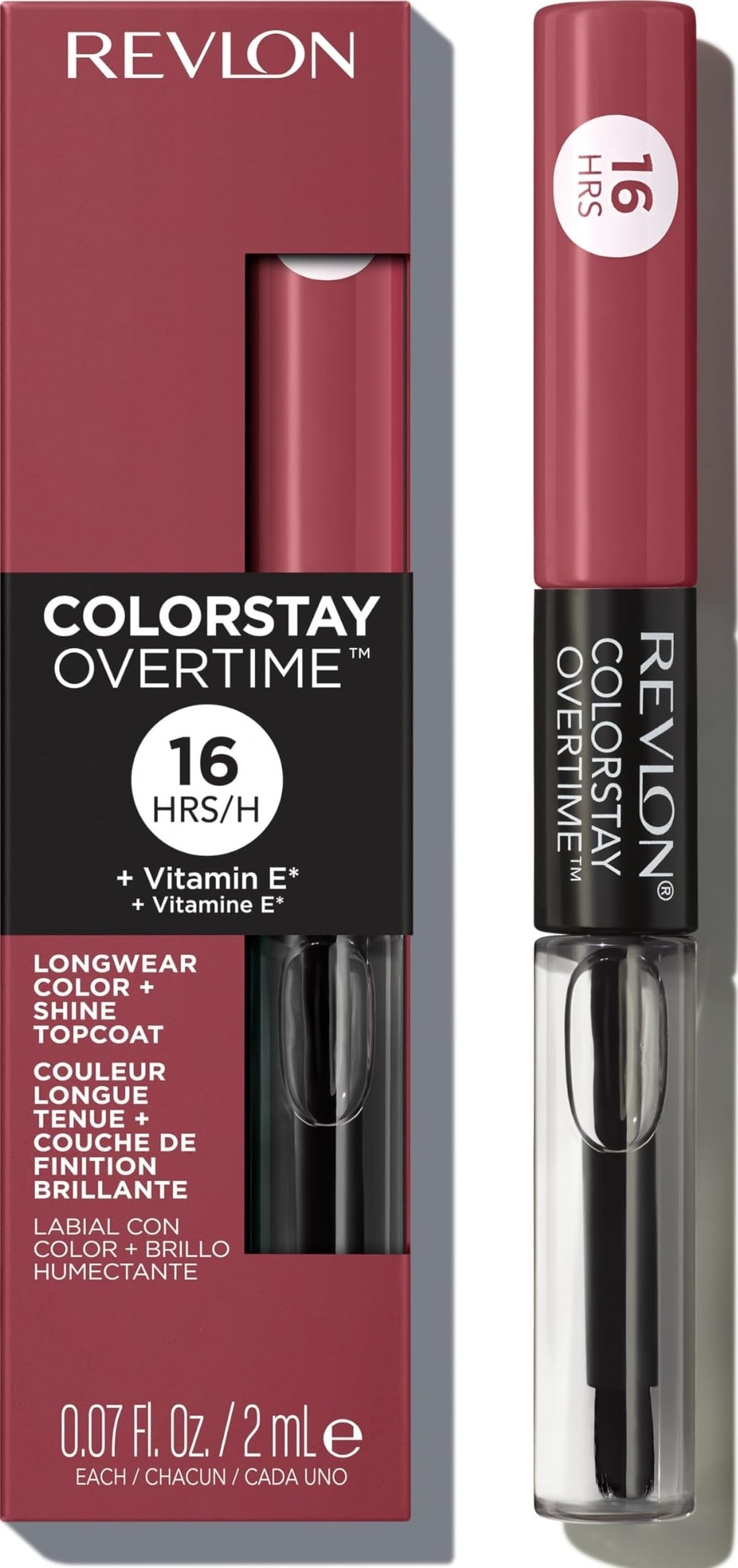 Revlon ColorStay Overtime Lipcolor, 005 Infinite Raspberry, 0.07 fl oz