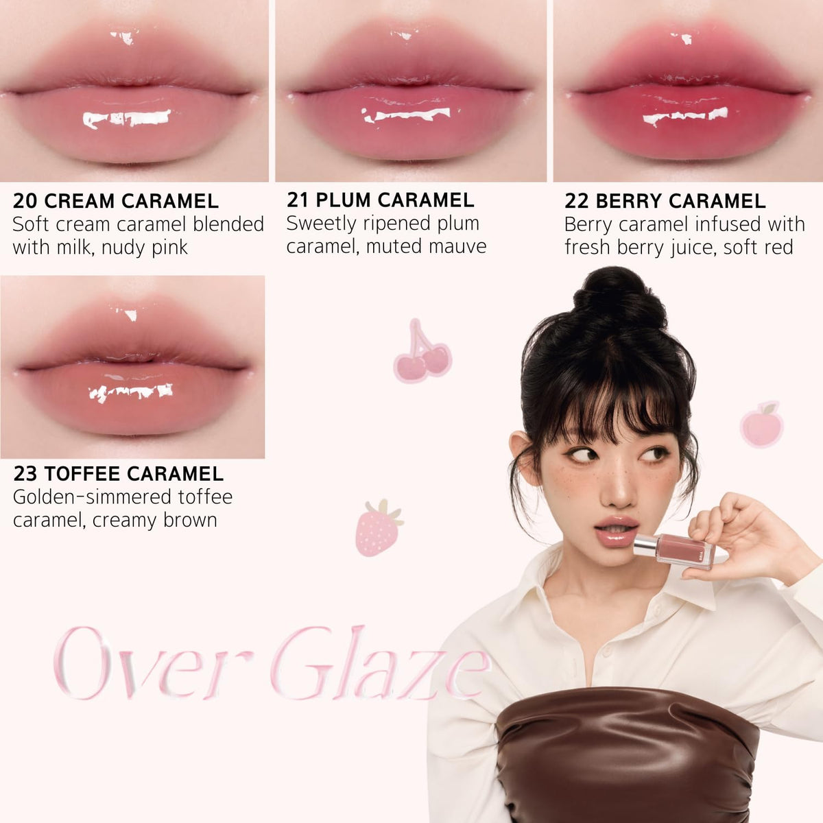 BBIA Over Glaze Lip Gloss, Plumping Volumizing Tint, 06 PEANUT SYRUP