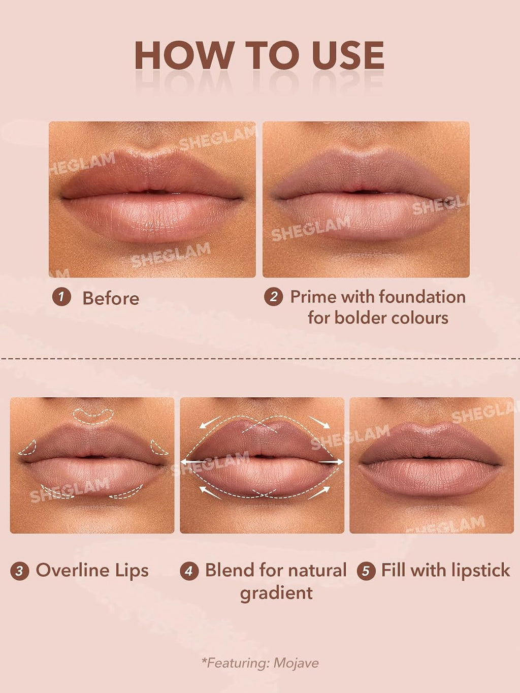 SHEGLAM Lip Liner Creamy Matte Pencil High Pigment Not Easy to Fade Silky Smooth Matte Contour Tint Lip Makeup-But First,Coffee