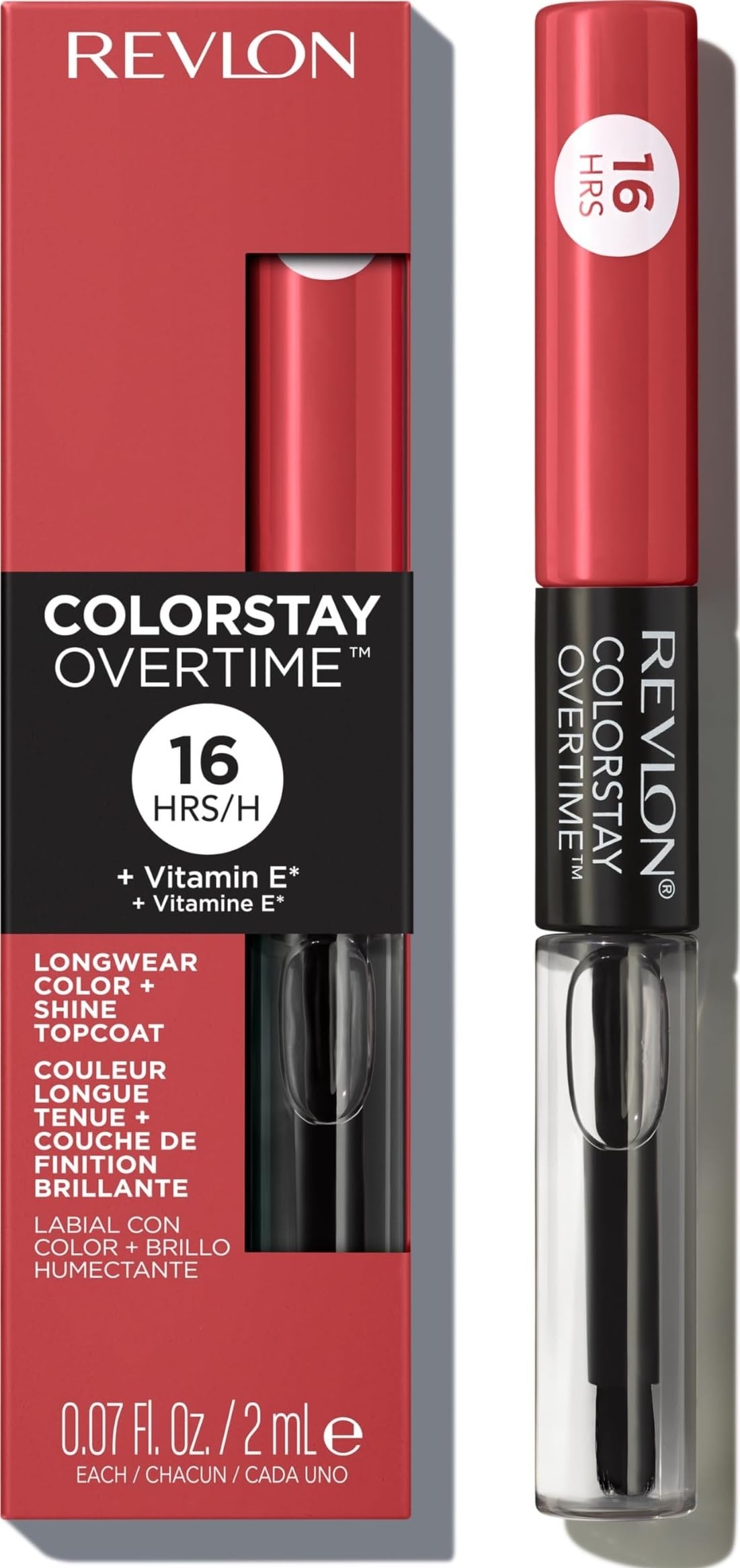 Revlon ColorStay Overtime Lipcolor, 005 Infinite Raspberry, 0.07 fl oz