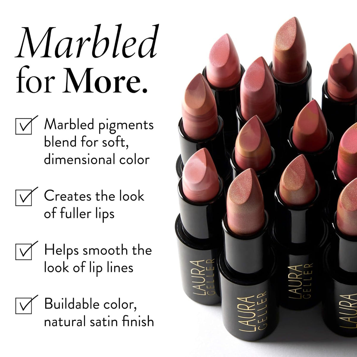 LAURA GELLER Italian Marble Sheer Hydrating Lipstick - Strawberry Toffee