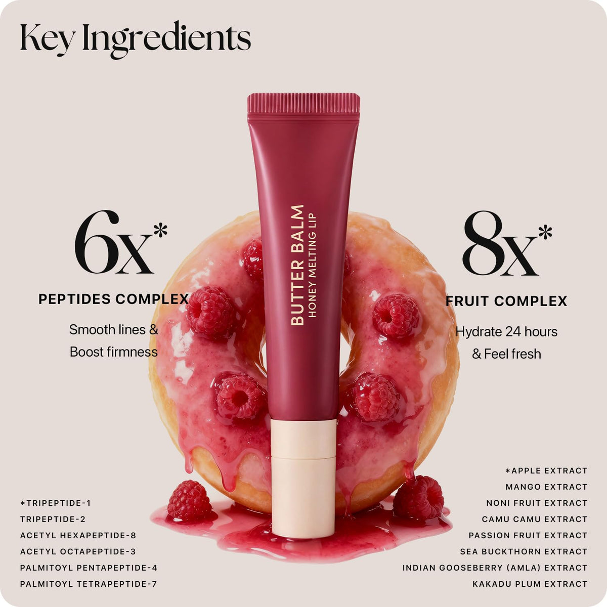 Nature Republic Honey Melting Lip Butter Balm (RASPBERRY GLAZE)