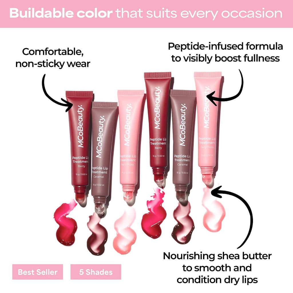 MCoBeauty Peptide Lip Treatment - Vanilla Brulee Plumping Lip Gloss Balm