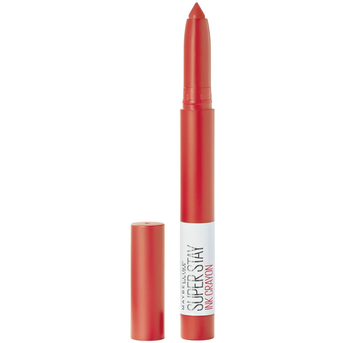 Maybelline Super Stay Ink Crayon Lipstick Makeup, Precision Tip Matte Lip Crayon with Built-in Sharpener, Longwear Up To 8Hrs, Lead The Way, Pink Beige, 1 Count