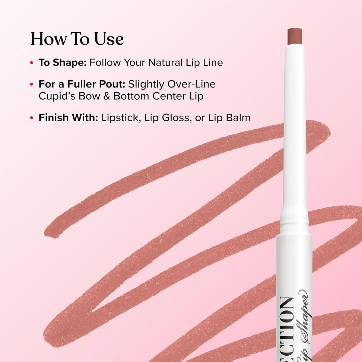 Too Faced Lip Injection Extreme Lip Shaper | Plumping, Waterproof, Liner Pencil, 0.01 Ounce