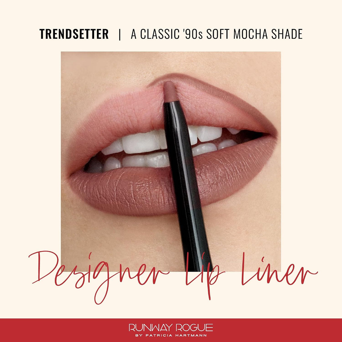 Runway Rogue Matte Lip Liner Pencil with Sharpener, ‘Trendsetter’